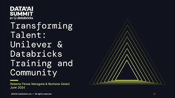 Transforming Talent: Unilever & Databricks Training and Community