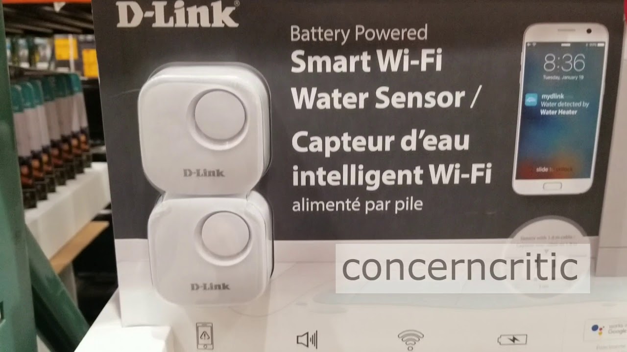 DLINK Smart WiFi Water Sensor Costco YouTube