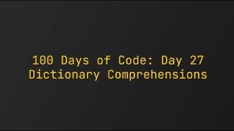 Day 27 - 100 Days of Code