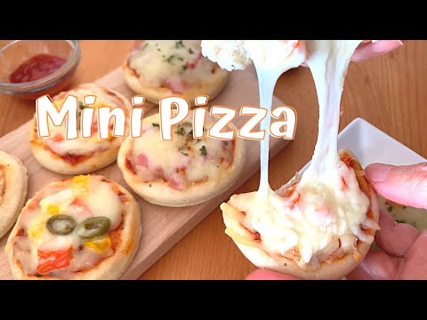 Mini Pizza in a Pan  Homemade Mini Pizza without oven, quick and easy pizza recipe