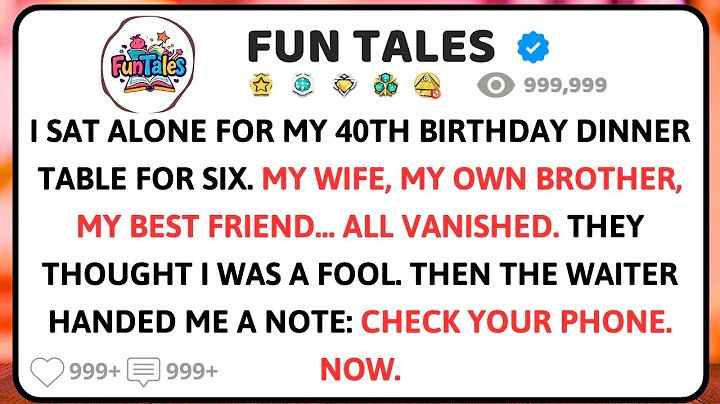 They Ditched My 40th Birthday — Then A Waiter Slipped Me A Note That Changed Everything.