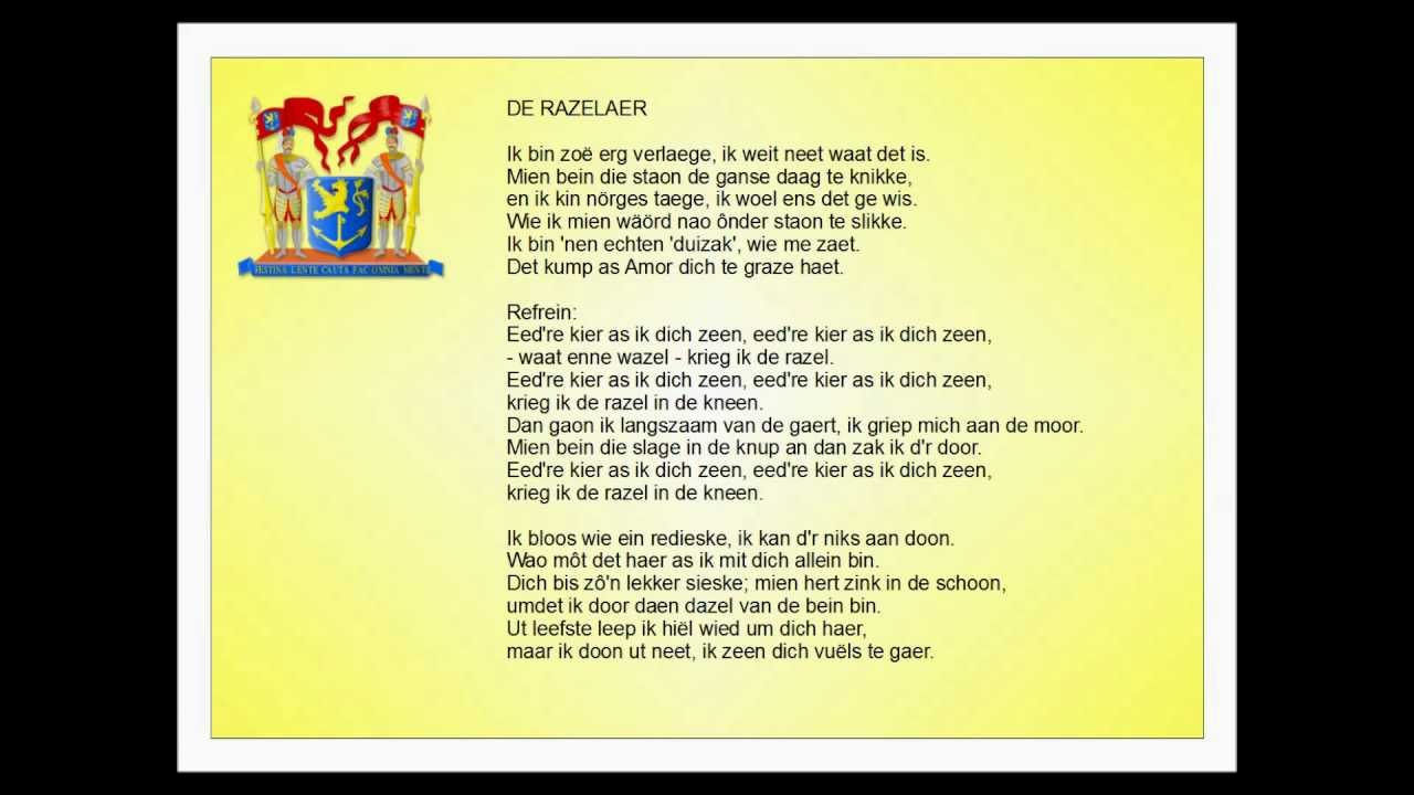 Watch De Razelaer on YouTube Watch De Razelaer on YouTube