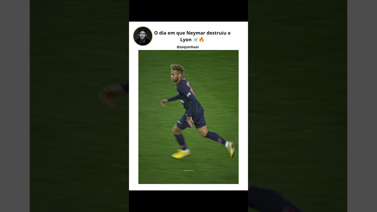 O dia em que  Neymar destruiu o Lyon ☠️🔥| #neymar #neymarjr #neymardribles #football #fyp