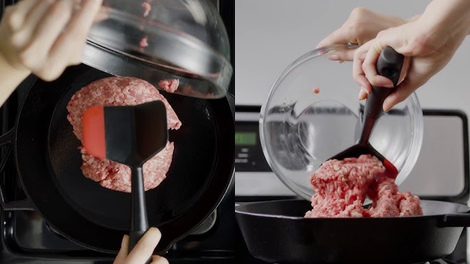 Zulay Kitchen Meat Chopper for Ground Beef and Ground Beef Smasher -  Durable Hamburger Chopper, Non-Scratch Meat Masher - Versatile Ground Meat