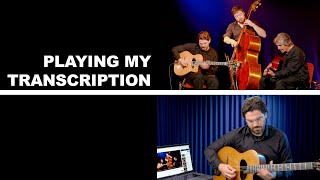 Video thumbnail of "Playing my transcription ⎪Hey Joe⎪Joscho Stephan"