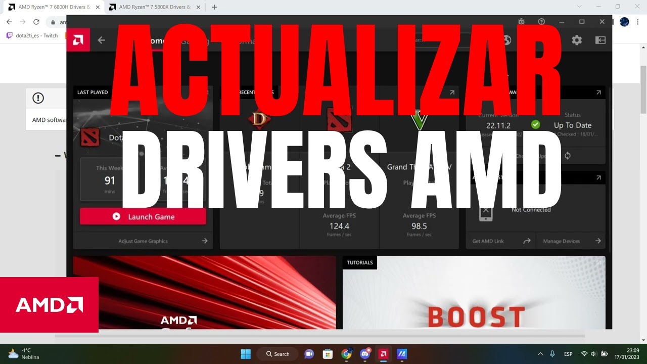 Cómo Actualizar Drivers AMD Radeon | Descargar e Instalar Software AMD Adrenalin (2022 - 2025)