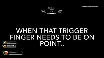 When that trigger finger saves you on apex...
