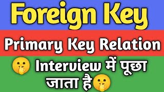 Primary Key Foreign Key Relation | Foreign Key On update cascade |Foreign Key On delete cascade