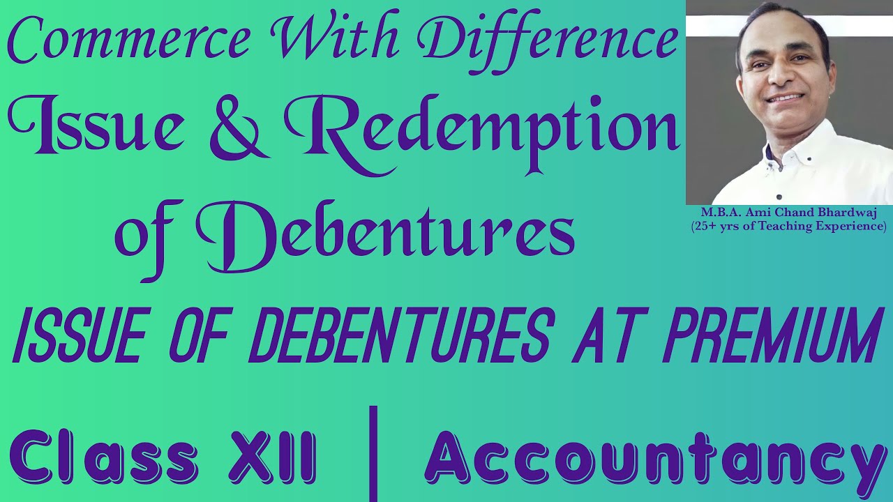 Issue Of Debentures At Premium YouTube