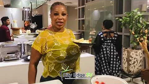 ACTRESS KEMI KOREDE SERVES HERSELF AT BUFFETS