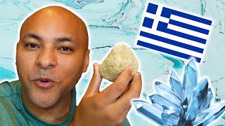 Greek Language And Crystals Geode
