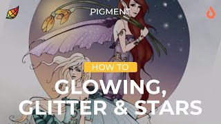 Pigment How To: Creating Glitter, Stars, and Glow | Digital Coloring Tutorial | COLORING TIPS screenshot 3