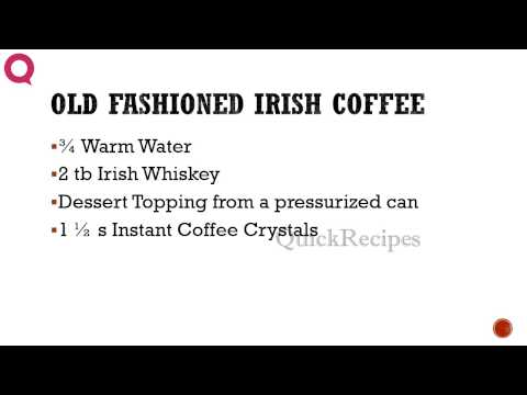 Old Fashioned Irish Coffee QUICKRECIPES