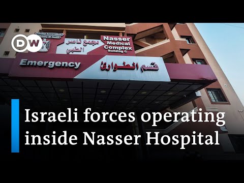 Israeli forces storm main hospital in southern Gaza | DW News