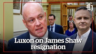 Christopher Luxon on James Shaw resignation | nzherald.co.nz screenshot 4