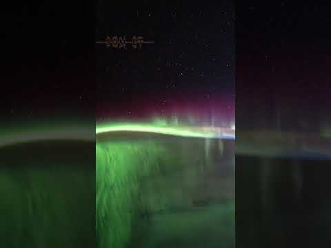 Som ET - 76 - Earth - ISS 065-E-465484-465990 - Aurora Borealis #shorts