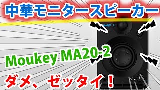【激怒！】Moukey MA20-2という中華モニタースピーカーを買ったが酷いノイズで山田激おこぷんぷん丸！【なんちゃってMoPAD付き】
