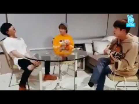 Jimin Jungkook And Jin Sing Spring Day Acoustic Version in Vlive