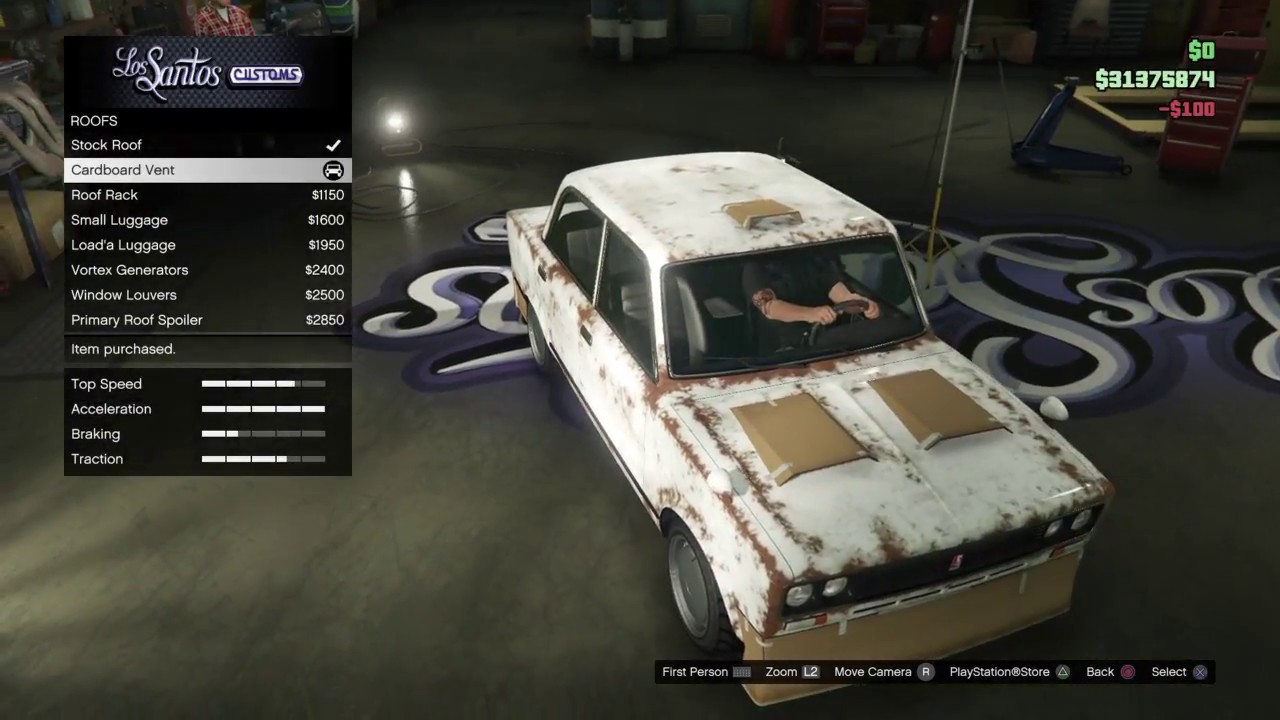 GTA 5 Online Rune Cheburek Garage Options Cardboard Build - YouTube