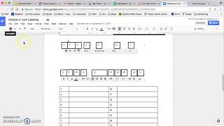 Comparing Icons/Hover Text Instruction