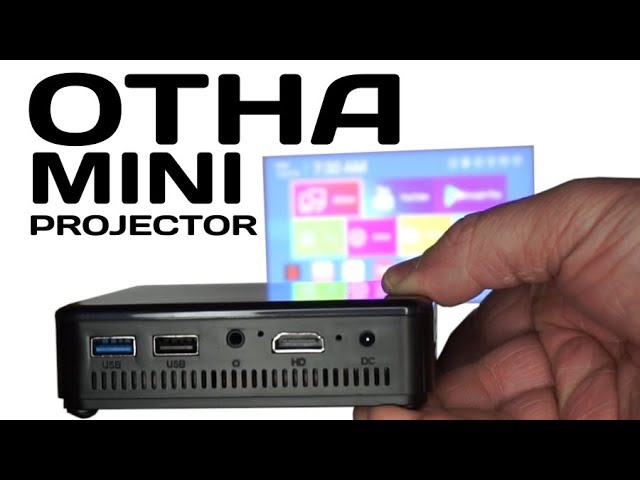 OTHA Mini Projecteur Portable, Pico Projecteur WiFi Bluetooth