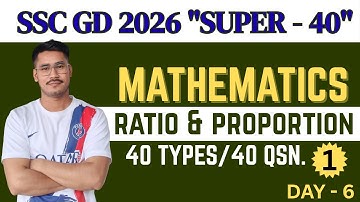 Ratio & Proportion || CLASS 1 || SSC GD 2026 @assamcreativestudymanipuri3175