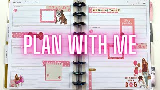 PLAN with me in the Happy Planner NEW RONGRONG DOG stickers!