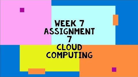cloud computing || WEEK-7 Quiz assignment Answers 7  2024 || NPTEL