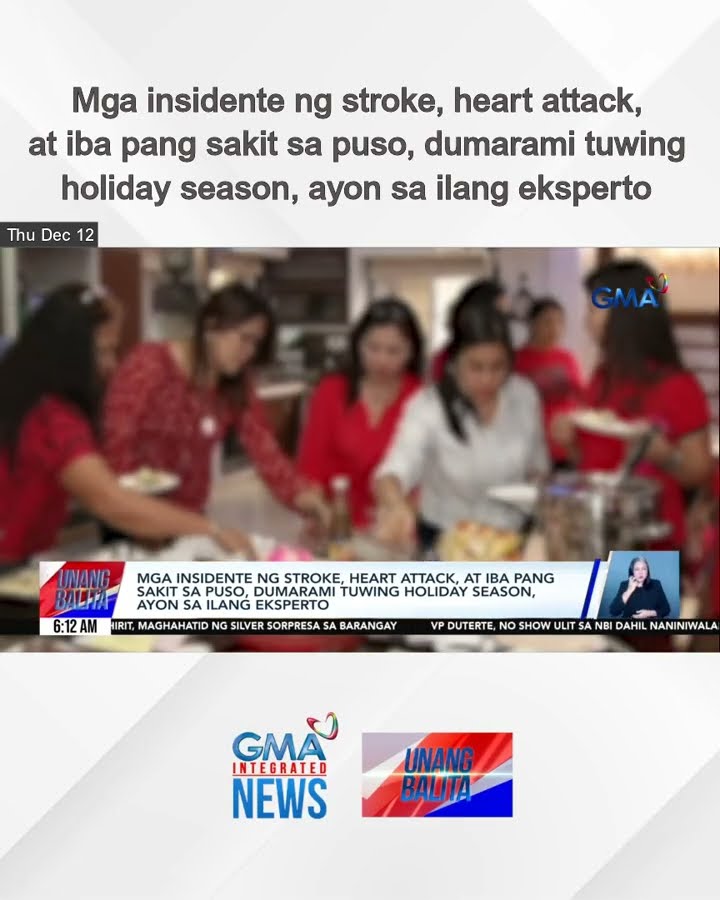 Mga insidente ng stroke, heart attack, at iba pang sakit sa puso, dumarami tuwing... | Unang Balita