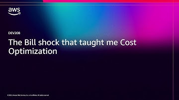 AWS re:Invent 2025 - The bill shock that taught me cost optimization (DEV208)