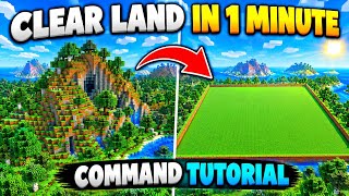 How to Easily Clear Land in Minecraft! [Java & Bedrock]