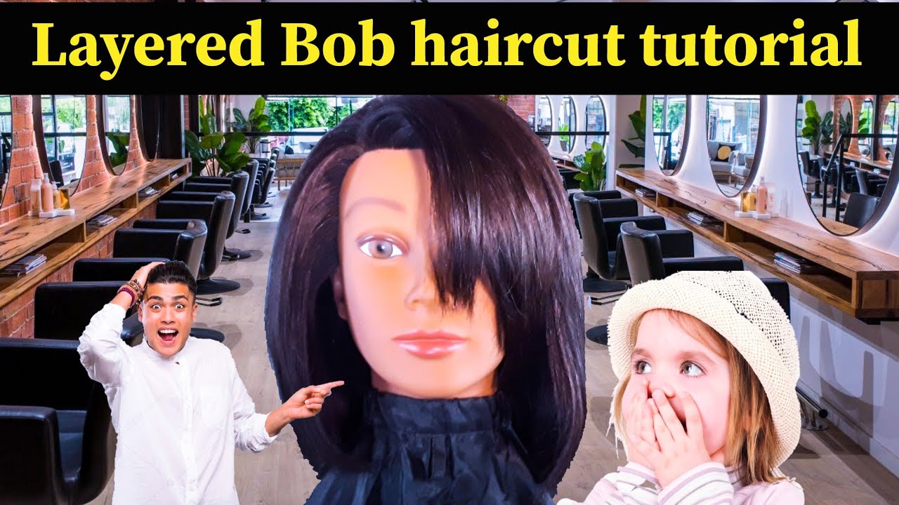 Womens layered bob haircut tutorial