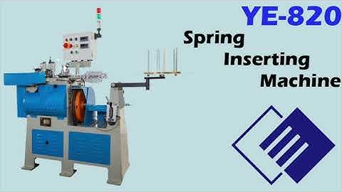 YE-820 Spring Inserting Machine for spring socket snap fastener 母釦彈簧機