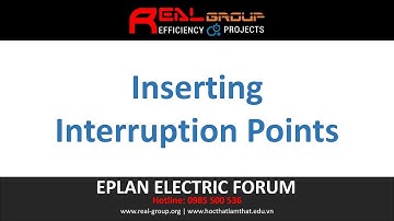 Inserting Interruption Points | EPLAN Education