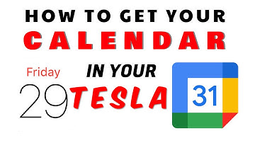 TESLA TIP : How to get your CALENDAR in your TESLA