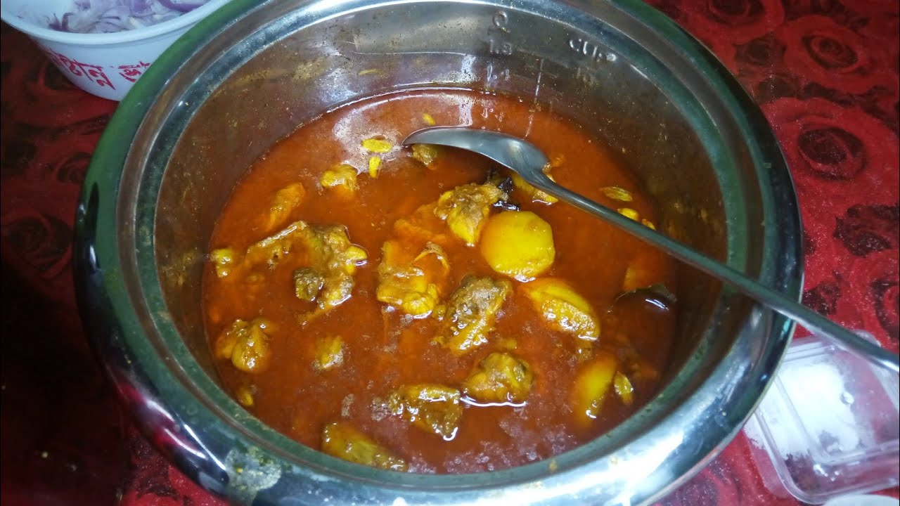 rice cooker a chicken ranna recipe. YouTube