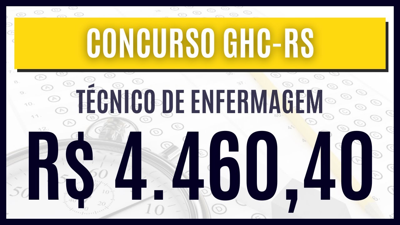 CONCURSO GHCRS 2023 Apostila para Técnico de Enfermagem CONCURSO GHCRS 2023 Apostila para Técnico de Enfermagem