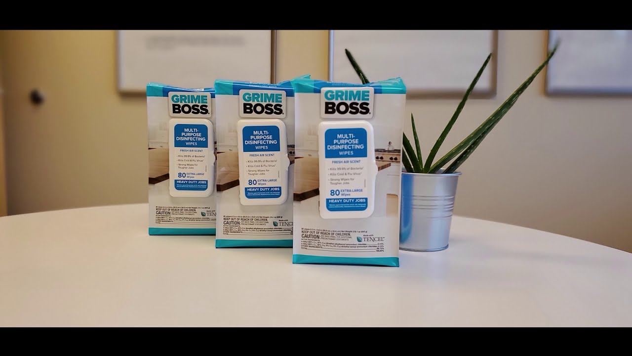 Grime Boss Disinfecting Wipes 