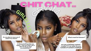 LETS CHAT + GRWM! MOVING? FULL TIME CONTENT CREATOR? DONE ALLOWING THIS + SURGERY? | CACHEA MONET