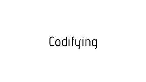 How to pronounce Codifying / Codifying pronunciation