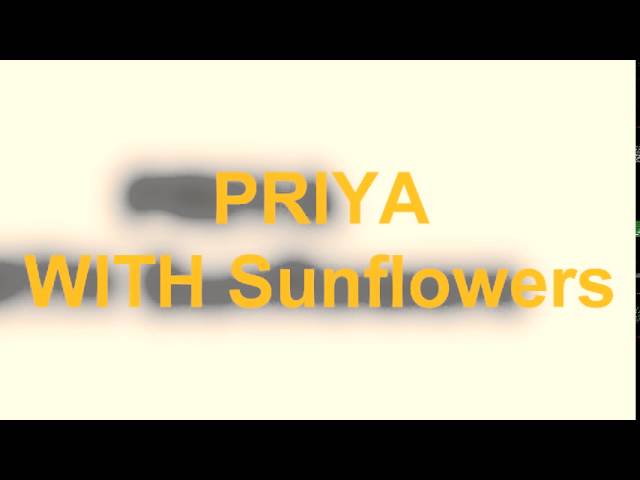 PRIYA WITH SUNFLOWERS class=