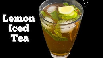 Homemade Iced tea recipe | easy and refreshing summer drink | lemon mint iced black tea