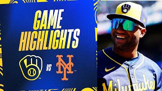 Brewers vs. Mets Game Highlights (3\/29\/24) | MLB Highlights