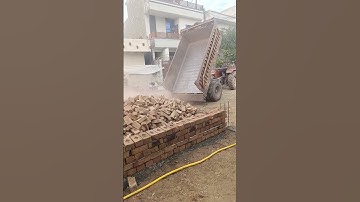 Bricks unloading in process  #construction #home #constructionchannel #house #civilengineering #work