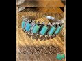 Boho Chic Vintage Southwestern Hippie Open Cuff Bangle, Turquoise Stone, Gift Box