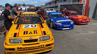Historic GP AT TAUPO Motorsport Park ,a twisty racetrack in New Zealand ,display and pit walk round