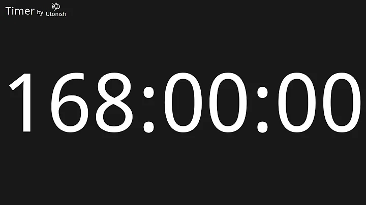 168 Hour Countdown Timer