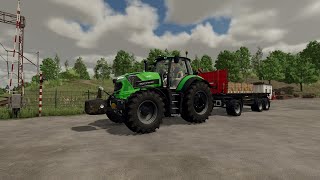 : Farming Simulator 22. Zielonka (). Czterech Traktorzyst'ow i pies.  59.