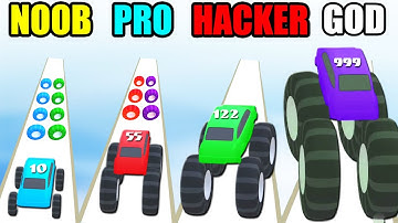 NOOB vs PRO vs HACKER vs GOD in game Wheel Scale
