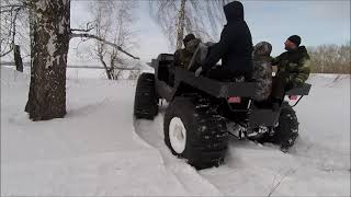 Вездеход ТАЙПАН, испытания нового двигателя.